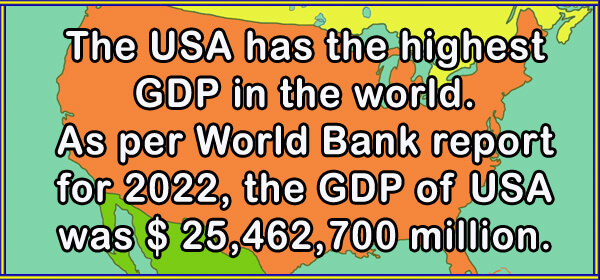 What is the GDP of USA?